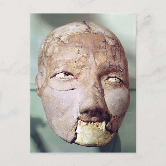 Cartão Postal Crânio, de Jericho, 7000-6000 a.C. (Frente)