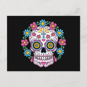 Cartão Postal Crânio do Dia de los Muertos