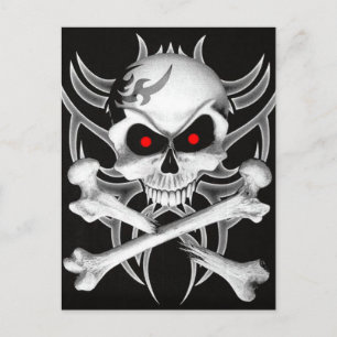 Cartão Postal Crânio e Crossbones da Morte