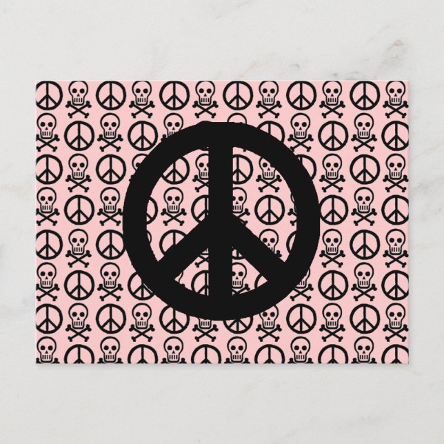 Cartão Postal Crânios de paz (Frente)