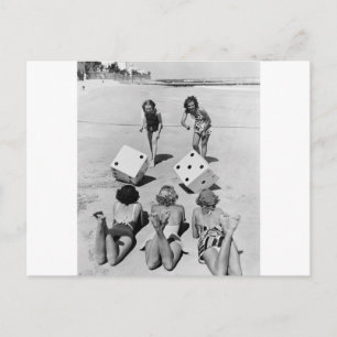 Cartão Postal Craps na areia, 1940