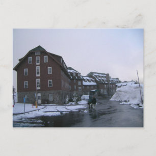 Cartão Postal Crater Lake Lodge em junho