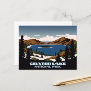 Cartão Postal Crater Lake National Park Oregon