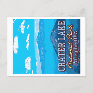 CARTÃO POSTAL CRATER LAKE NATIONAL PARK - OREGON USA