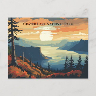 Cartão Postal Crater Lake National Park Souvenir Viagem