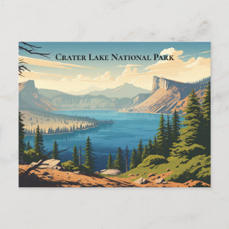 Cartão Postal Crater Lake National Park Souvenir Viagem