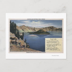 Cartão Postal Crater Lake, Oregon - Observação