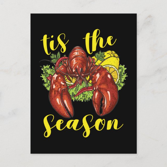 Cartão Postal Crawfish Season Boil Crayfish Cozinhar Lagosta (Frente)
