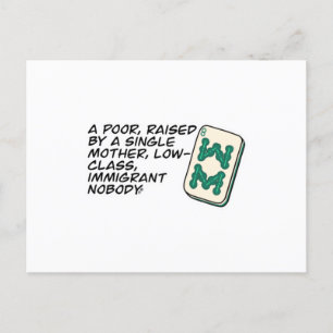 Cartão Postal Crazy Rich Asians Mahjong citou Classic