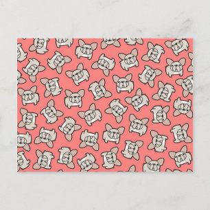 Cartão Postal Cream Frenchie