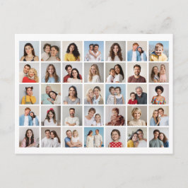Cartão Postal Create Your Own 35 Photo Collage