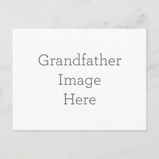 Cartão Postal Create Your Own Grandfather Postcard Gift (Frente)