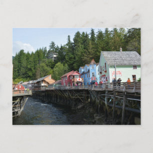 Cartão Postal Creek Street em Ketchikan
