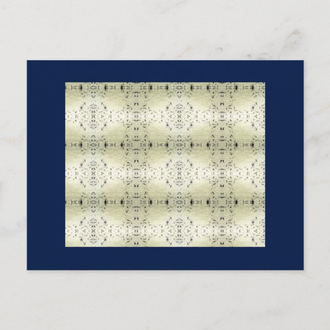 Cartão Postal Crem de Lace Midnight Blue (Frente)