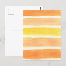 Cartão Postal Creme Sickle Stripes Art Impressão