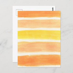 Cartão Postal Creme Sickle Stripes Art Impressão