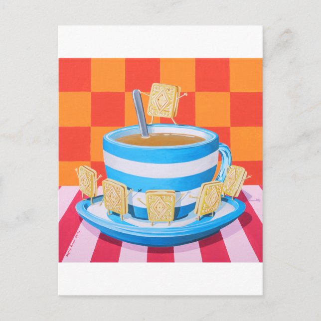 Cartão Postal Creme Tea (Frente)