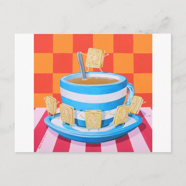 Cartão Postal Creme Tea (Frente)