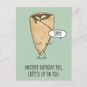 Cartão Postal Crepe de Aniversário