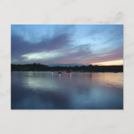Cartão Postal Crepúsculo no Lago Postcard