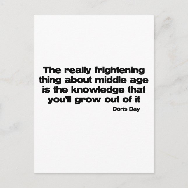 Cartão Postal Crescendo Fora Da Idade Média (Frente)