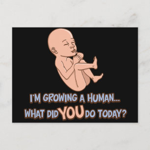 Cartão Postal Crescendo uma maternidade humana