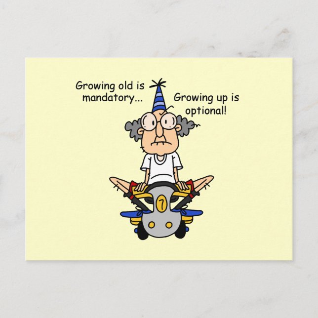 Cartão Postal Crescer é um humor opcional (Frente)