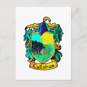 Cartão Postal Crest da Família Callahan (recorte)