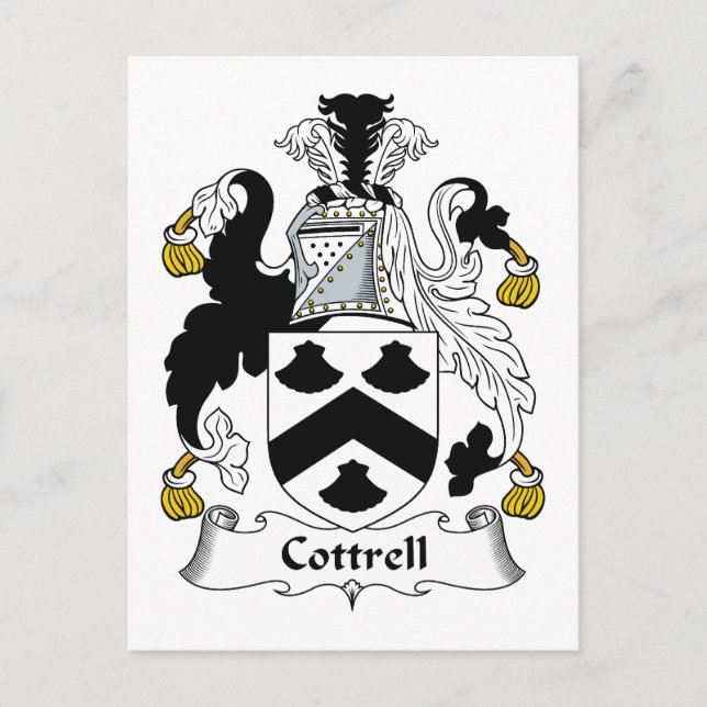 Cartão Postal Crest da Família Cottrell (Frente)