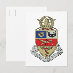 Cartão Postal Crest da Kappa Psi