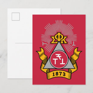 Cartão Postal Crest da Phi Sigma Kappa