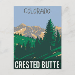 Cartão Postal Crested Butte montanhas rochosas colorado