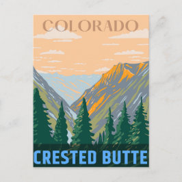Cartão Postal Crested Butte montanhas rochosas colorado