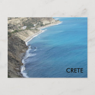 Cartão Postal Creta ao longo do Mar Mediterrâneo