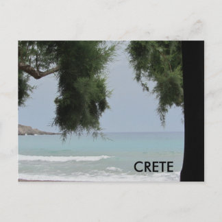 Cartão Postal Creta ao longo do Mar Mediterrâneo