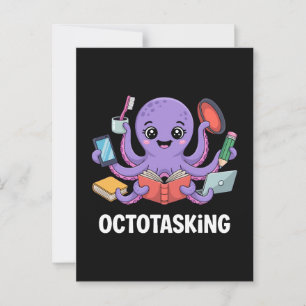 Cartão Postal Criação de Octotasking no Modo Multitarefa