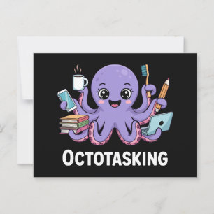 Cartão Postal Criação de Octotasking no Modo Multitarefa