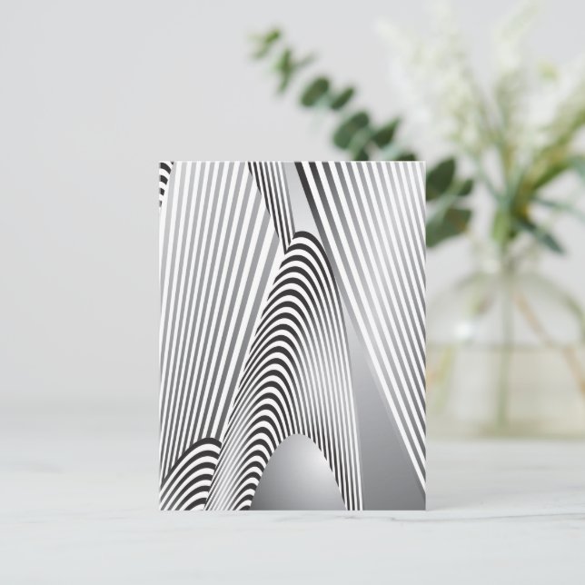 Cartão Postal Criação de padrões de abstrato 3 (Em pé/Frente)