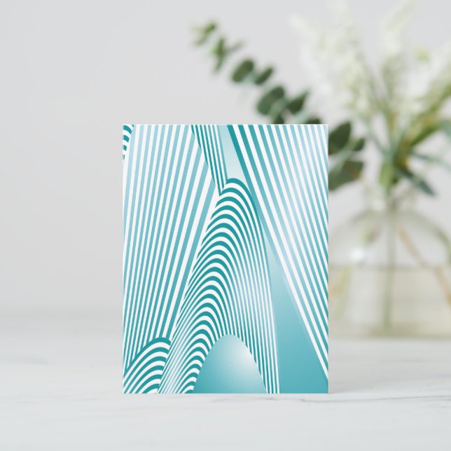 Cartão Postal Criação de padrões de abstrato 4 (Em pé/Frente)