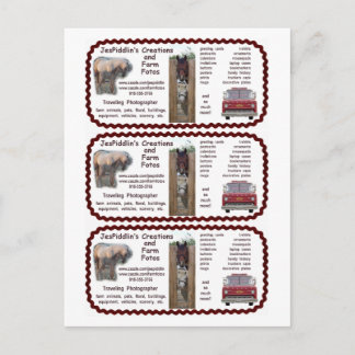 Cartão Postal Criações JesPiddlin / Barramento de Fotos de Fazen