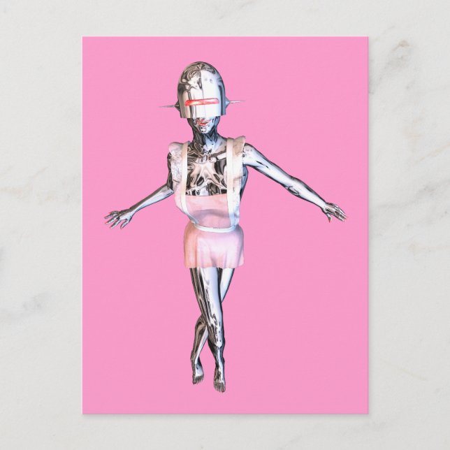 Cartão Postal criada robótica (Frente)