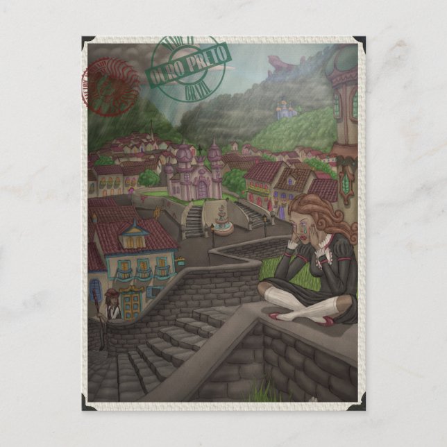 Cartão Postal Criador de Lágrimas Mágicas por Ordovich (Frente)