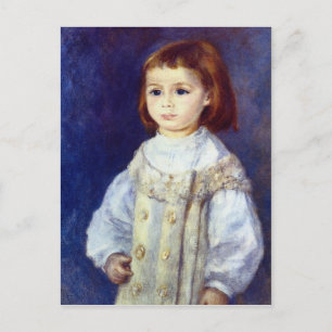 Cartão Postal Criança em branco por Pierre Renoir
