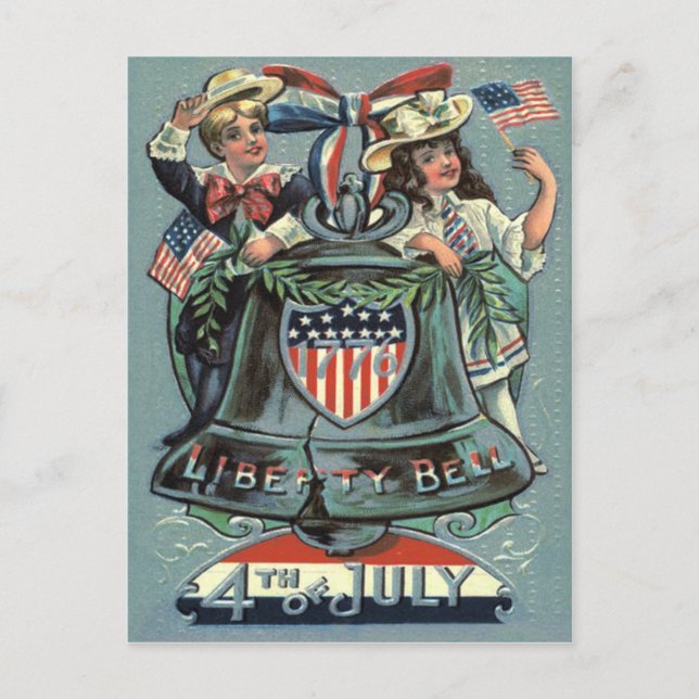 Cartão Postal Crianças Bonitas Libertam Fita Fita (Frente)