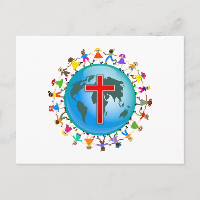 Cartão Postal Crianças Cristãs (Frente)