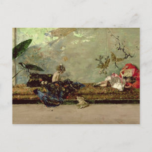 Cartão Postal Crianças do Pintor no Salão Japonês