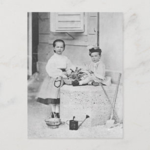 Cartão Postal Crianças: Elisabeth, Gisela e Rudolf