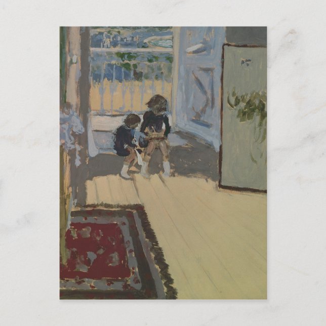 Cartão Postal Crianças em uma sala, 1893 (Frente)