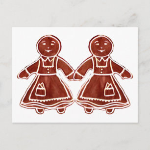 Cartão Postal Crianças Gingerbis Garotas O MUSEU Zazzle Dons