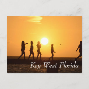 Cartão Postal Crianças no píer Key West Flórida